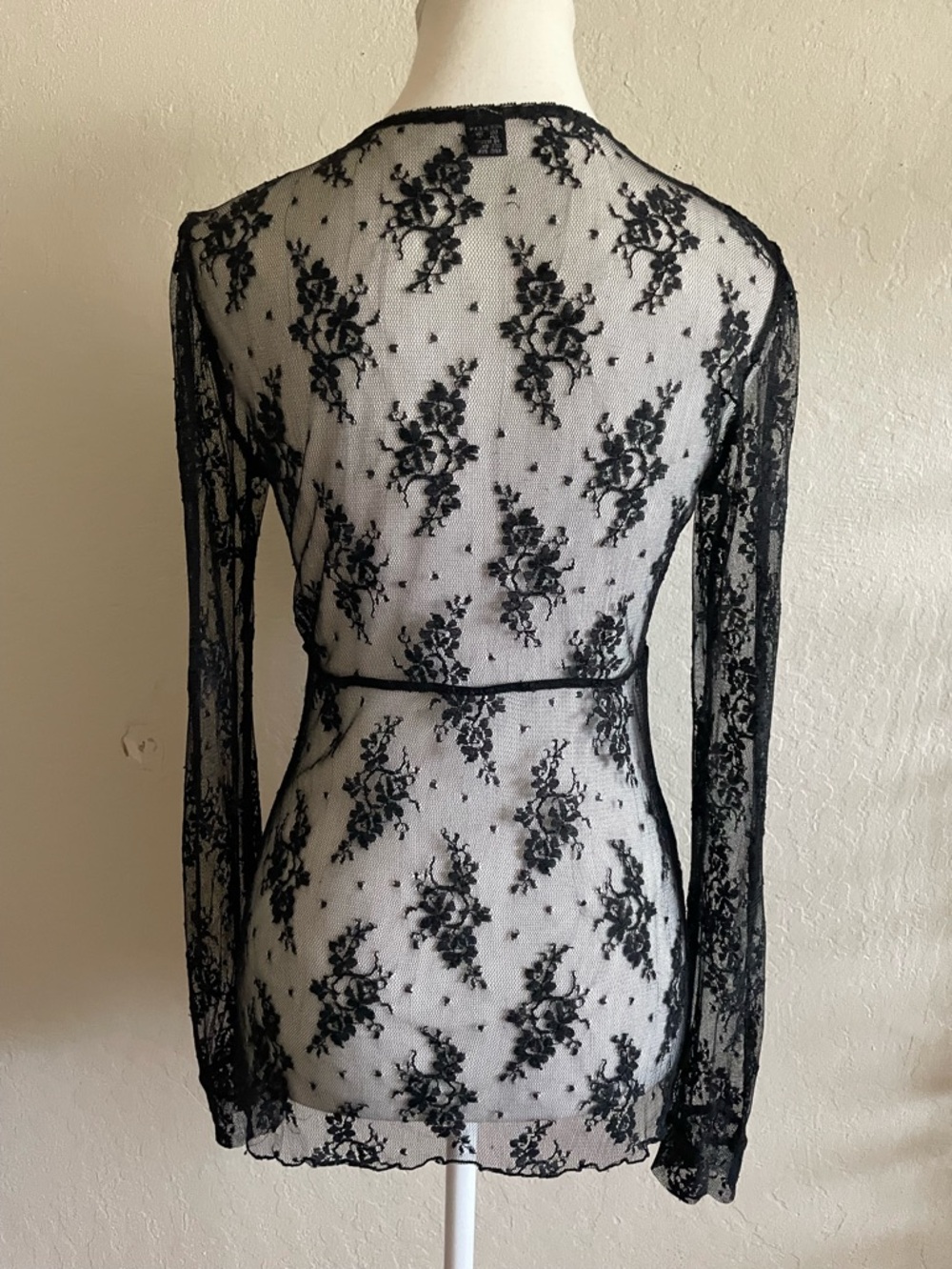 Whimsygoth black lace top - Picture 4 of 8
